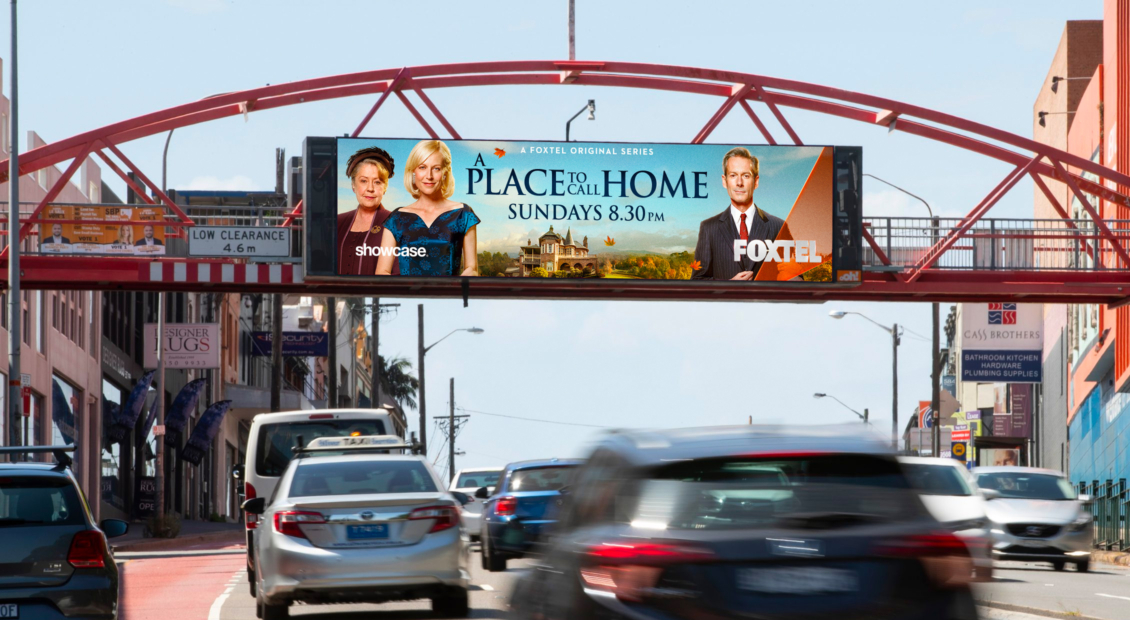 A Place To Call Home final wide poster in situ billboard